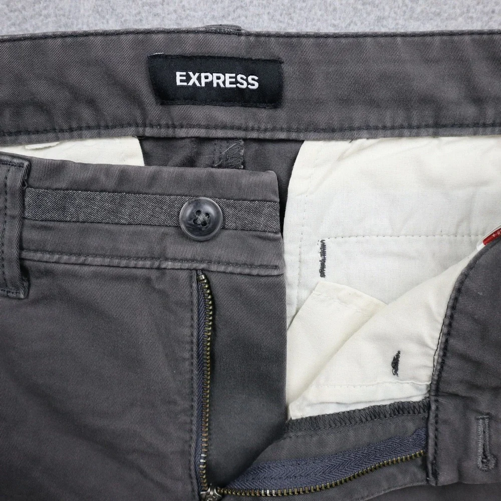 Express Chino Pants Mens 28 Skinny 365 Comfort Stretch+ Brown Trousers Casual
